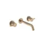 Saneux COS 3 Tap Hole Wall mounted KIT - w/ Classic spout (170mm) w/ Classic handle - Brushed Bronze (PVD)