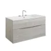 Crosswater Glide II Basin 1000 Ceramic 3TH White Gloss