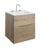 Crosswater Glide II Basin 500 Ceramic 3TH White Gloss