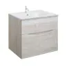 Crosswater Glide II 600 Unit with White Gloss Cast Mineral Marble Basin