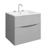 Crosswater Glide II Basin 600 Ceramic 3TH White Gloss