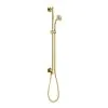 Just Taps Grosvenor Slide Rail Kit with Bottom Outlet – Polished Gold
