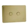 Just Tap Grosvenor Brushed Brass Metal Pneumatic Flush Plate