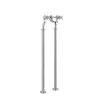 Just Taps Grosvenor Cross Chrome Floorstanding Bath Filler with Kit