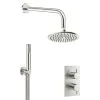 Crosswater MPRO 2 Outlet 2-Handle Shower Bundle - Brushed Nickel