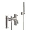 Just Taps Inox Deck Mounted Bath Shower Mixer With Kit