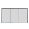 Just Taps Luca Recessed 1200X700mm Mirror Cabinet Matt Black