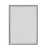 Just Taps Luca Recessed 500X700mm Mirror Cabinet Brushed Black