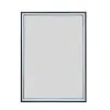 Just Taps Luca Recessed 500X700mm Mirror Cabinet Matt Black