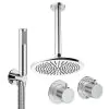 Crosswater Module Shower Set 1 with Fixed Head & Handset 300mm Chrome