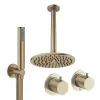 Crosswater Module Shower Set 1 with Fixed Head & Handset Brushed Brass