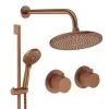Crosswater Module Shower Set 2 Brushed Bronze 300mm