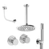 Crosswater Module Shower Set 6 with 3 Outlet and shower Head 200mm Chrome