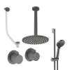 Crosswater Module Shower Set 7 with 3 Outlet and shower Head 200mm Slate