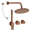 Crosswater Module Shower Set 9 Brushed Bronze 300mm