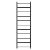 Zen 304 Stainless Steel Heated Towel Rail 1600 x 500mm Brushed Gunmetal Black