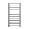 Nova 304 Stainless Steel Heated Towel Rail - 800 x 400mm - Brushed Stainless Steel
