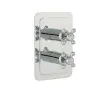 Just Taps Grosvenor Lever Thermostatic Concealed 2 Outlet Shower Valve, Vertical