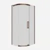 Crosswater Optix 10 Offset Quadrant 1000x800mm Left Hand Brushed Bronze 
