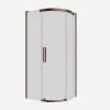 Crosswater Optix 10 Offset Quadrant 1000x800mm Right Hand Brushed Bronze 