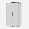 Crosswater Optix 10 Offset Quadrant 1200x800mm Right Hand Brushed Bronze 