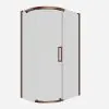 Crosswater Optix 10 Offset Quadrant 1200x900mm Left Hand Brushed Bronze 