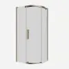 Crosswater Optix 10 Offset Quadrant 1000x800mm Right Hand Brushed Brass 