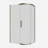Crosswater Optix 10 Offset Quadrant 1200x800mm Right Hand Brushed Brass 