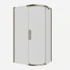 Crosswater Optix 10 Offset Quadrant 1200x900mm Right Hand Brushed Brass