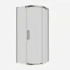 Crosswater Optix 10 Offset Quadrant 1000x800mm Right Hand Brushed Nickel 