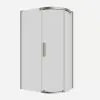 Crosswater Optix 10 Offset Quadrant 1200x800mm Right Hand Brushed Nickel 