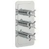 Just Taps Grosvenor Pinch Thermostatic Concealed 3 Outlet Shower Valve, Vertical