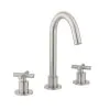 Crosswater MPRO Crosshead Deck Mounted Basin Set Single Plate Brushed Nickel