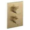 Crosswater MPRO Crossbox 1 Outlet Valve Trimset Brushed Brass 