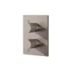 Crosswater Crossbox MPRO Flute 3 Outlet Trimset Brushed Nickel
