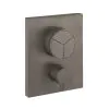 Crosswater MPRO Crossbox Push 3 Outlet Trimset Slate