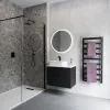 Crosswater Air Metallic Black Towel Warmer 500 x 1150mm
