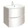 Crosswater Svelte 60 Unit & Ice White Glass Basin