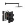 Abacus Shower Pack 1 - Round - Matt Black