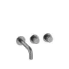 Crosswater Module 3ONE6 3 Outlet 2 control with Bath Spout-Stainless Slate (TSMOD1631RT)