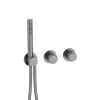 Crosswater Module 3ONE6 2 outlet 2 shower valve with Handshower-Stainless Slate (TSMOD1721RT)