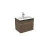 Saneux UNI 50cm 1 drawer wall mounted unit - English Oak