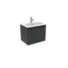 Saneux UNI 50cm 1 drawer wall mounted unit - Matt Anthracite