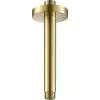 Just Taps VOS Ceiling Mounted Shower Arm 150mm-Brushed Brass
