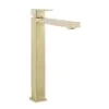 Crosswater Verge Basin Tall Monobloc - Brushed Brass