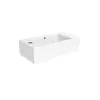 Saneux MATTEO 51x25cm washbasin left tap hole - Gloss White