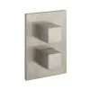 Crosswater Crossbox Square 3 Outlet Trim & Levers Brushed Nickel