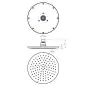Just Taps VOS Round Fixed overhead shower 200mm-Brushed Brass