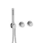 Crosswater Module 3ONE6 3 Outlet 2 Handle Shower Valve with Handshower-Stainless Steel