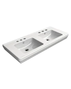 GSI Classic 125 x 54 Double Washbasin-3 Taphole